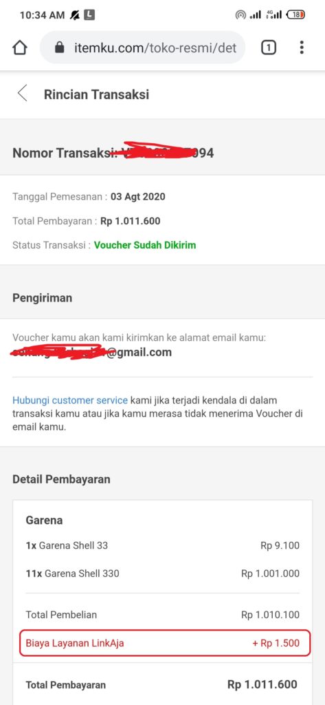 topup itemku dari LinkAja