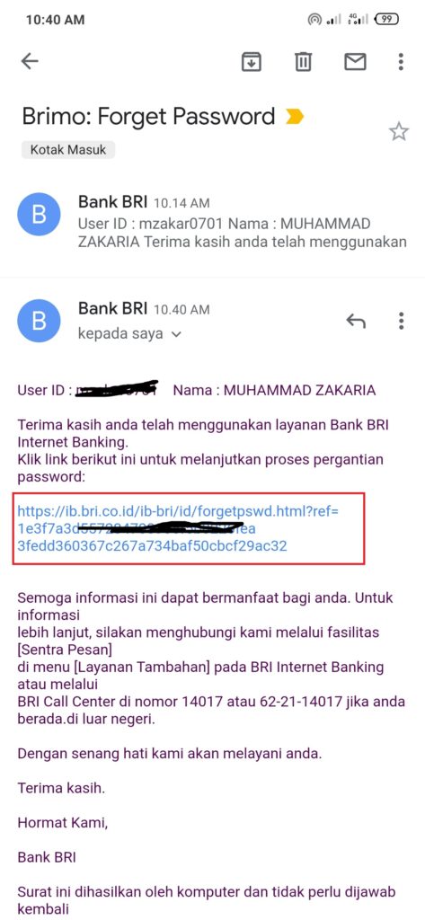 Cara Reset Password Brimo Yang Terblokir