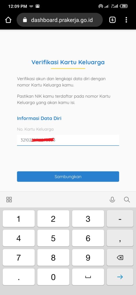 cara verifikasi kartu prakerja