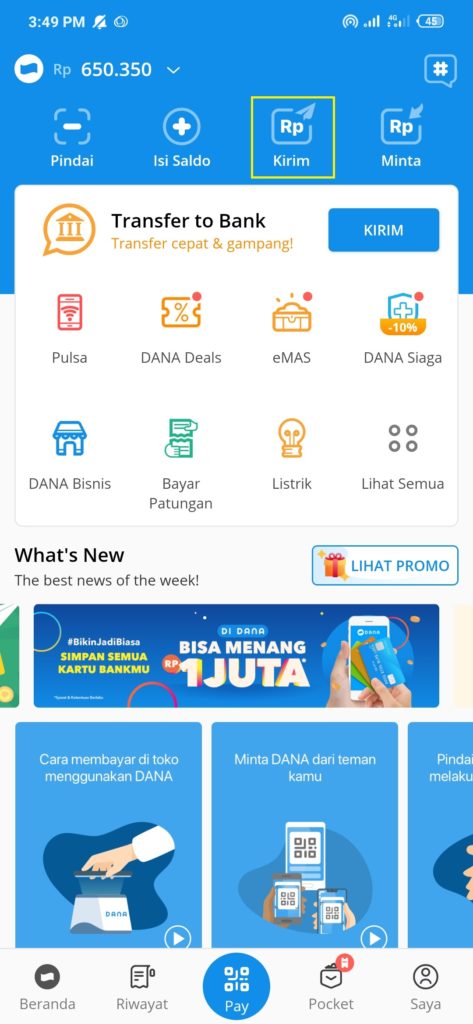 Cara Kirim Saldo Dana ke Rekening Bank BRI