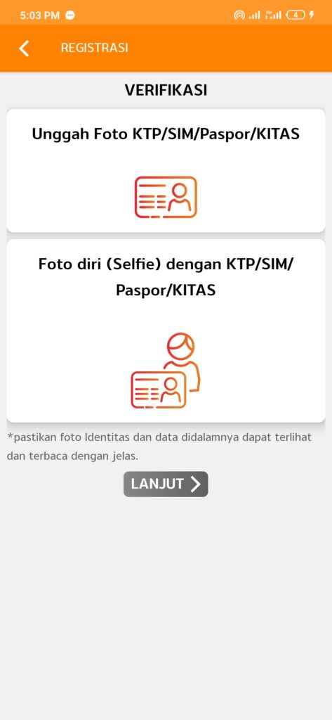 cara verifikasi KTP pada Aplikasi TrueMoney
