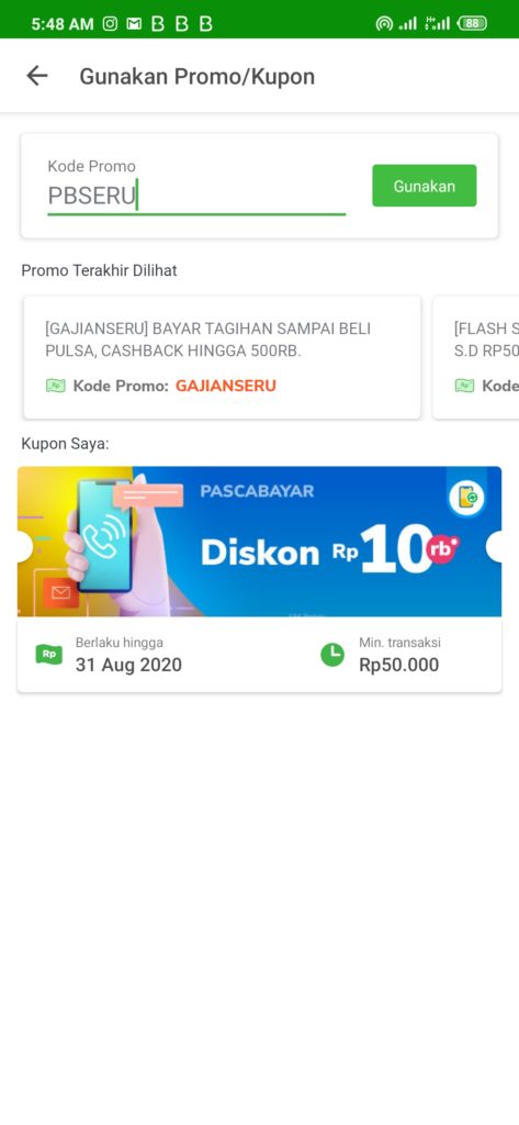 Kode promo tokopedia