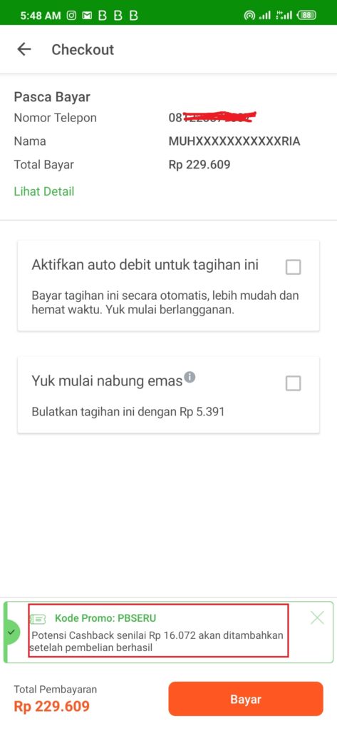 promo cashback dari Tokopedia