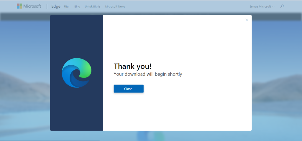 download berhasil untuk windows 7 microsoft edge baru