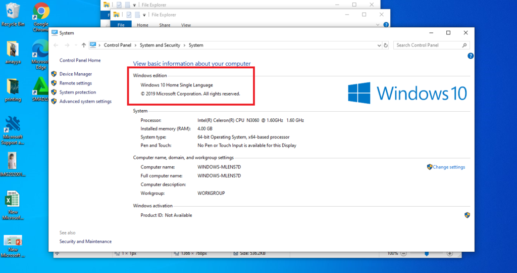 Cara Aktivasi Windows 10 Home Single Language