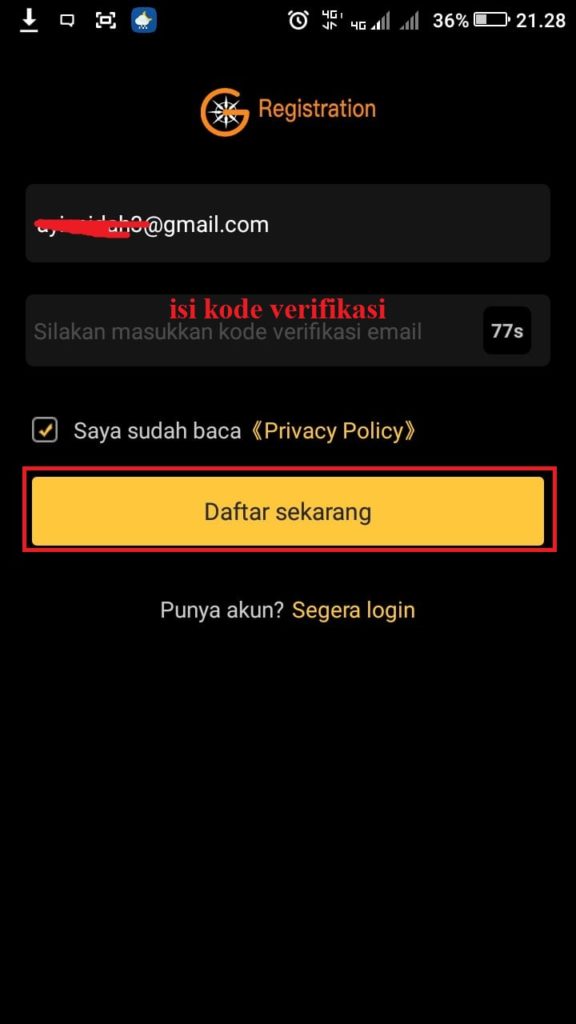 Cara Mendapatkan Uang 200 ribu dari Aplikasi SDCEX Android