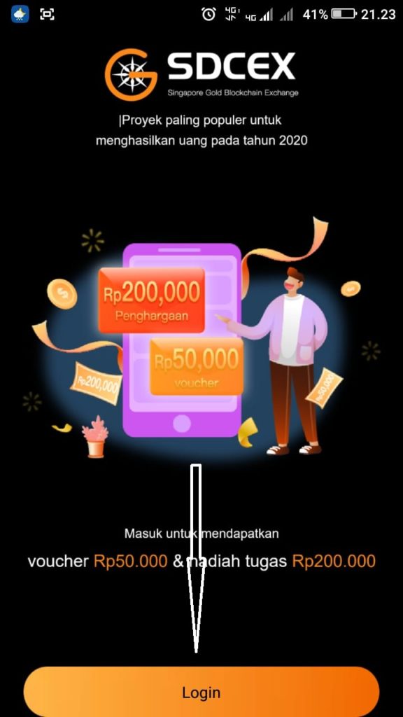 Cara Mendapatkan Uang 200 ribu dari Aplikasi SDCEX Android