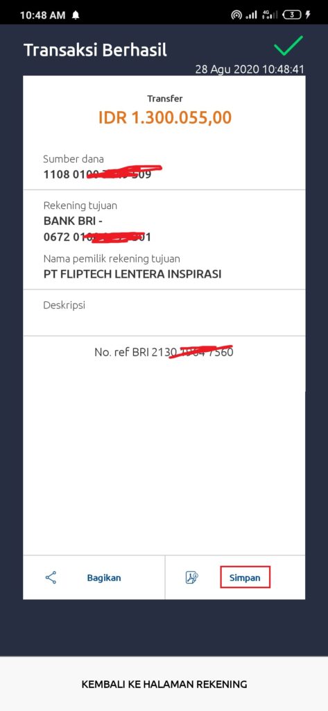 kirim uang dari BRI ke BNI dengan Flip Gratis