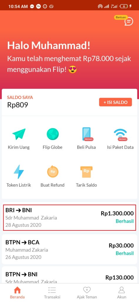 kirim uang gratis