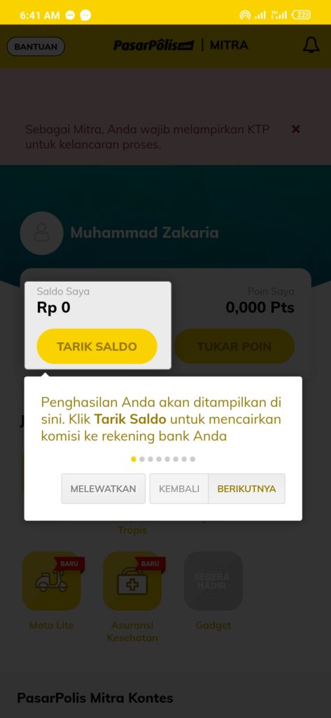 Cara verifikasi Pasarpolis