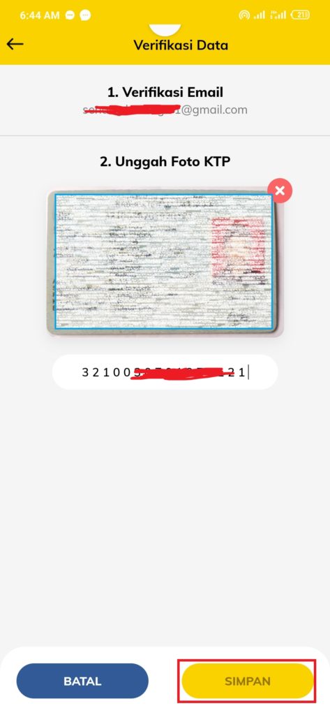 cara verifikasi ktp pada aplikasi Pasarpolis