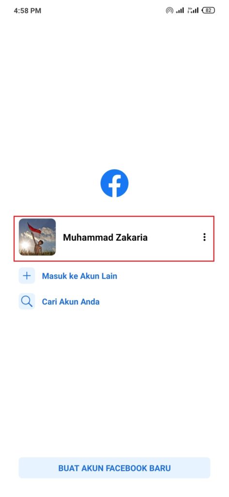 cara masuk pada akun facebook