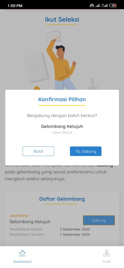 cara gabung gelombang baru gelombang ke7