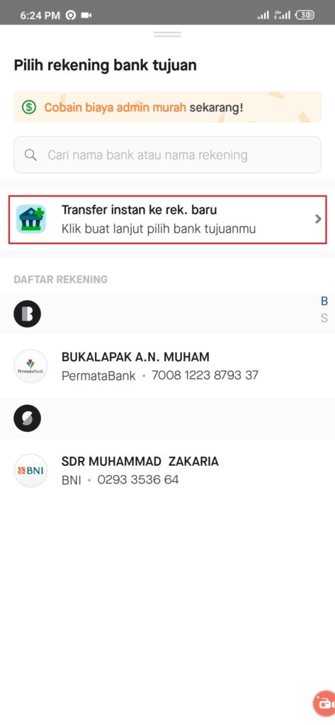 cara topup goins dengan gopay