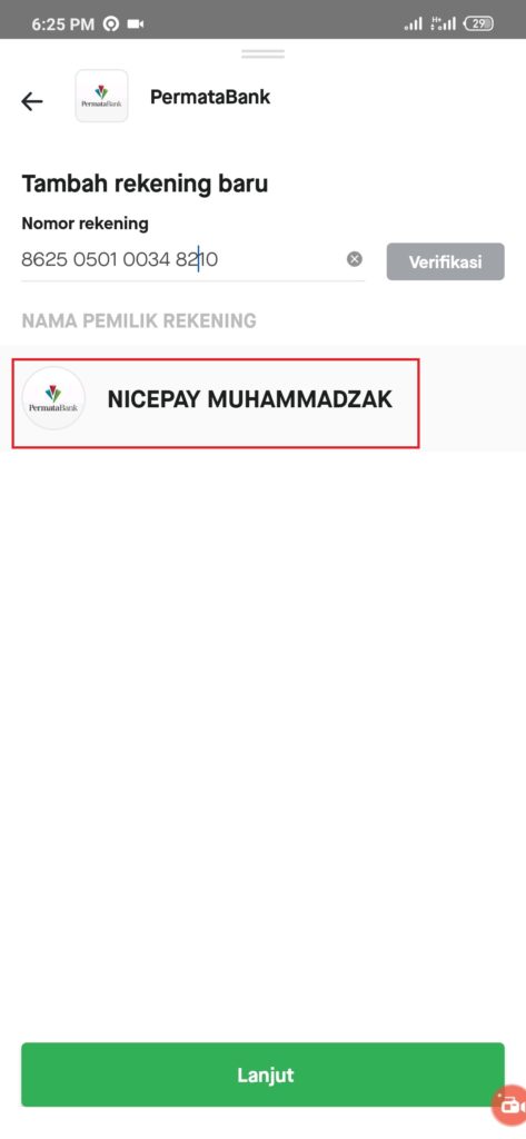 cara deposit aplikasi goins dengan gopay