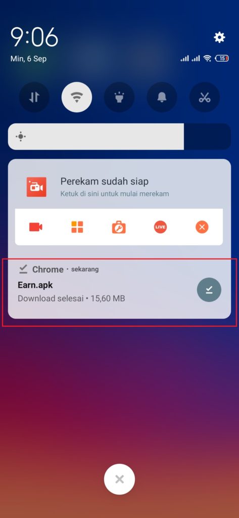 cara download apk s-earn