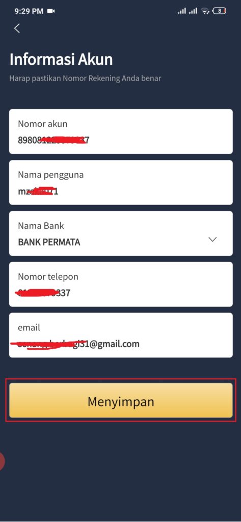 cara menambahkan bank dari aplikasi s-earn