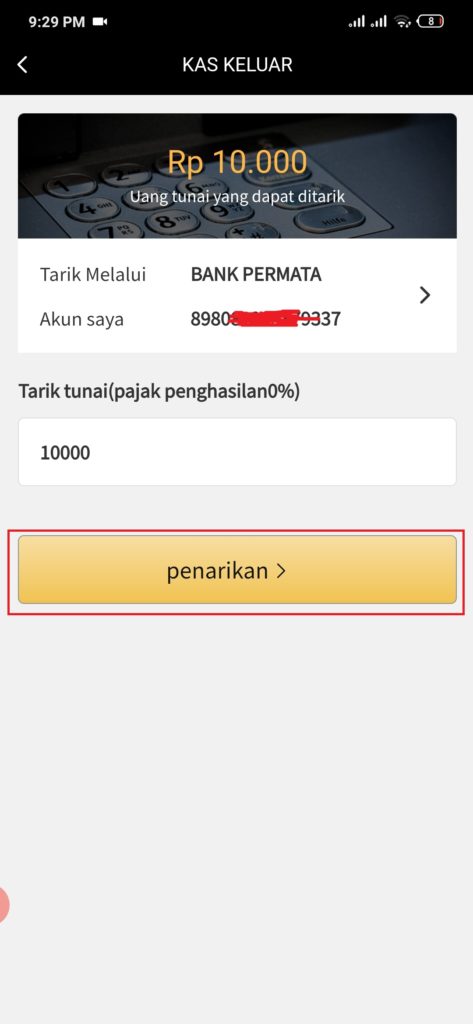 cara melakukan penarikan aplikasi pesan barang gimana si 10 ribu tanpa depo