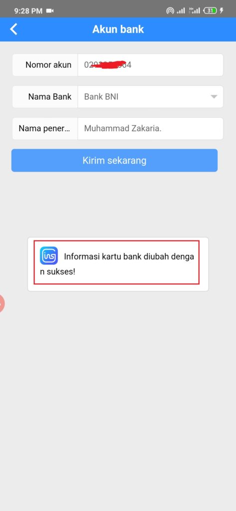 tambah rekening bank