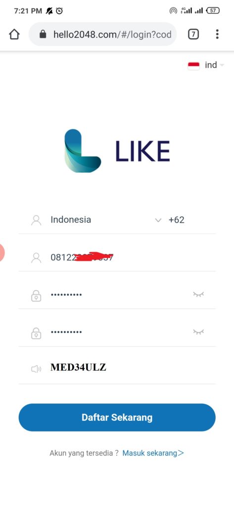 Aplikasi Like Android