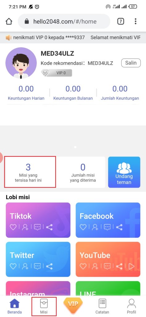 cara mendapatkan uang dari aplikasi Like Android