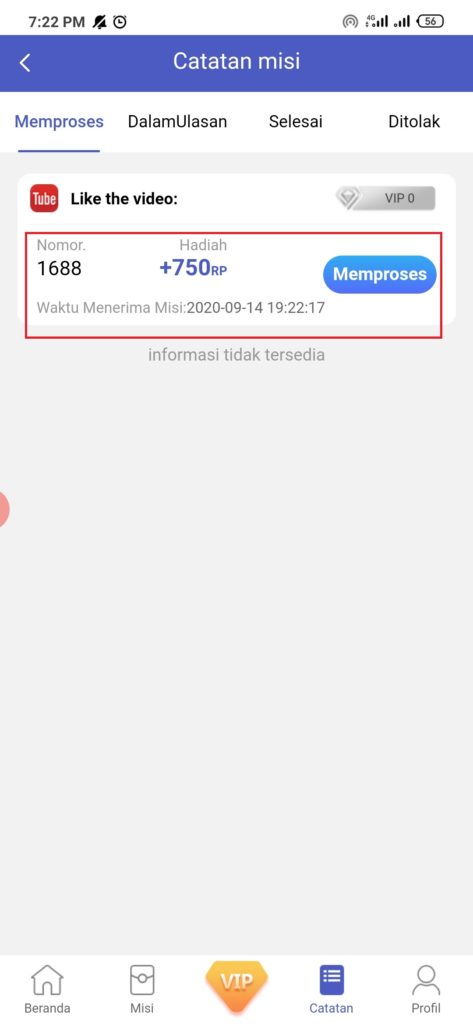 cara memproses misinya