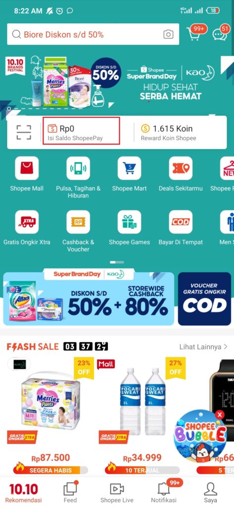 Cara Mengisi Saldo ShopeePay dari Rekening Bank