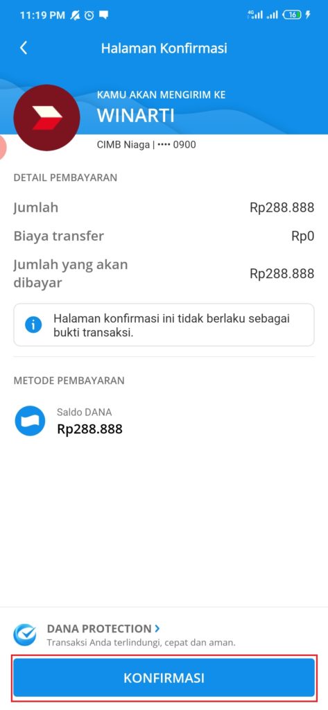 bukti deposit ke aplikasi ProLike