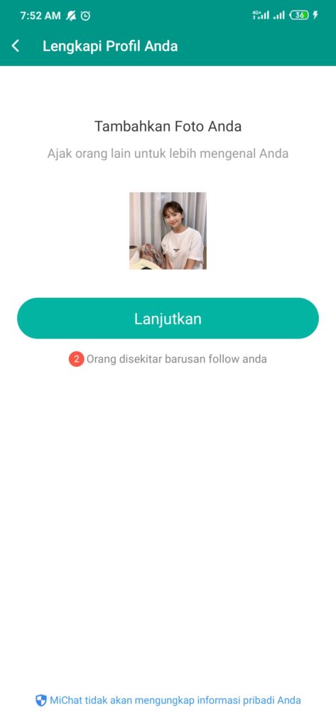 cara melengkapi profil michat dengan menambahkan foto