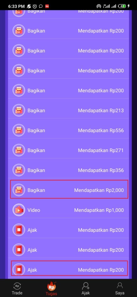 hadiah membagikan ke teman dari SDCEX