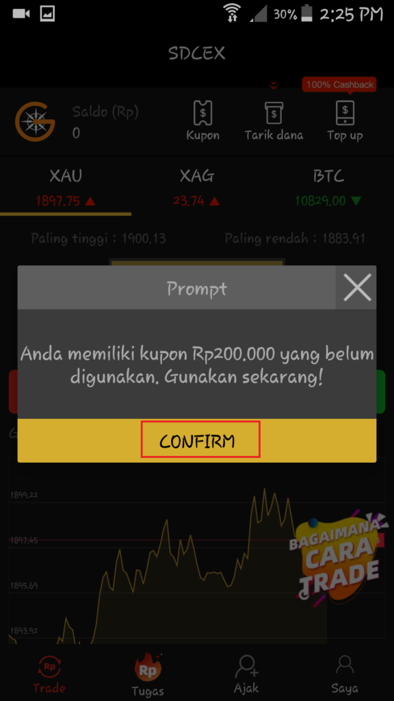 cara menggunakan kupon 200 ribu aplikasi sdcex