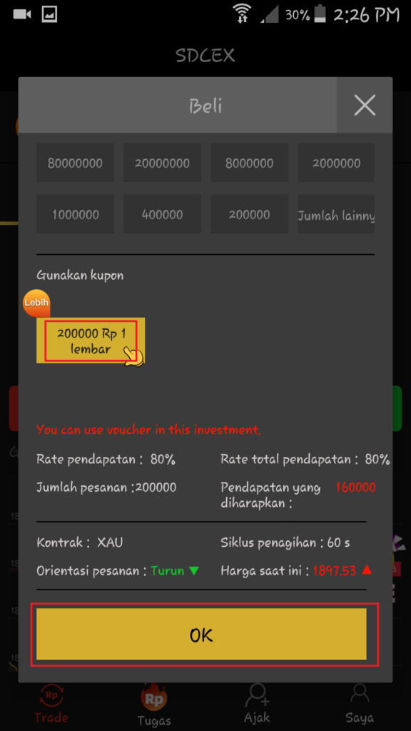 cara menggunakan kupon sdcex