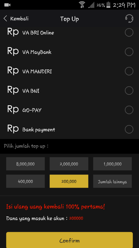 Cara Topup Aplikasi SDCEX dari Akun DANA