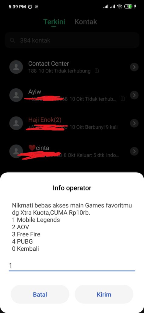 game dari xl