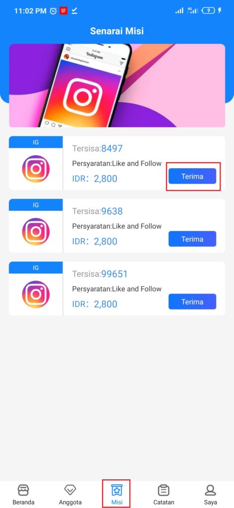 Cara Mengerjakan Misi dari Aplikasi Gotask