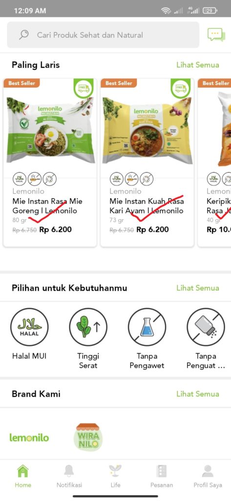 Cara Menggunakan Voucher Gratis dari Aplikasi Lemonilo