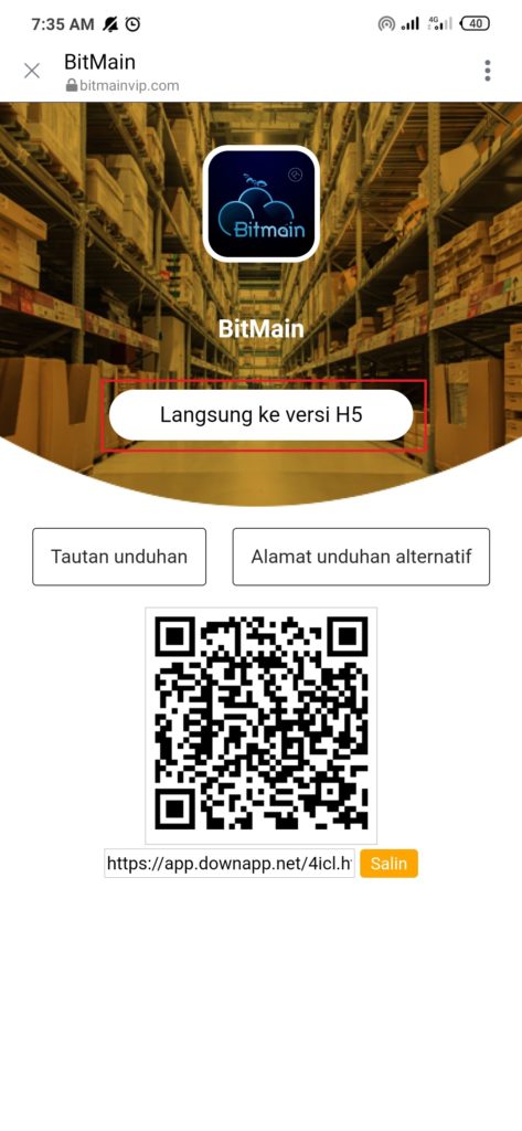 Cara Mendapatkan Uang dari Aplikasi BitMain Android