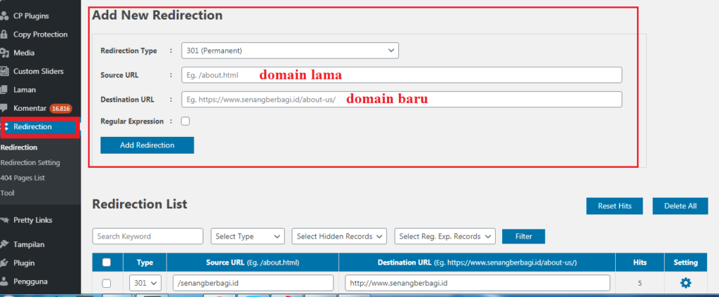 Cara Redirect Domain pada WordPress