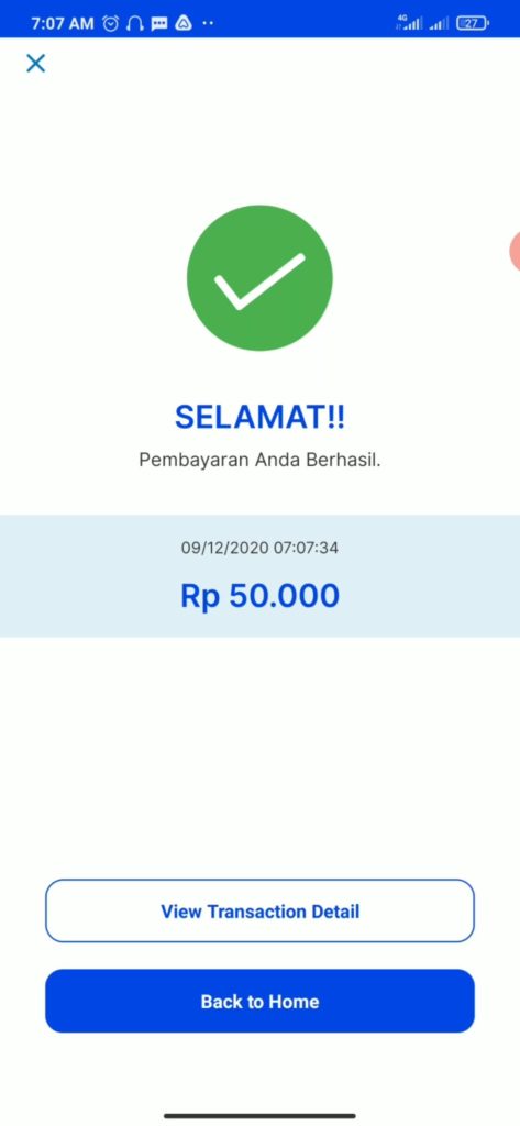 Bukti Pulsa Gratis dari Aplikasi Astrapay