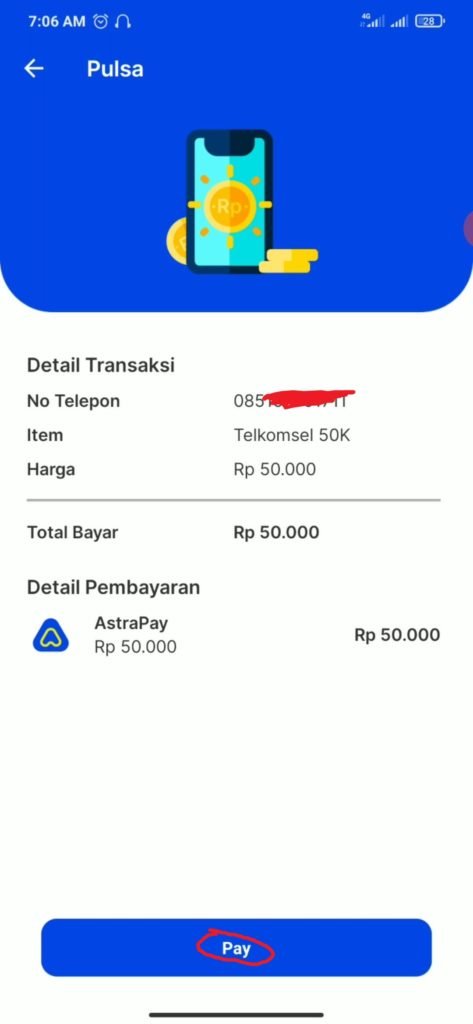 cara menukarkan saldo Astrapay dengan pulsa gratis all operator