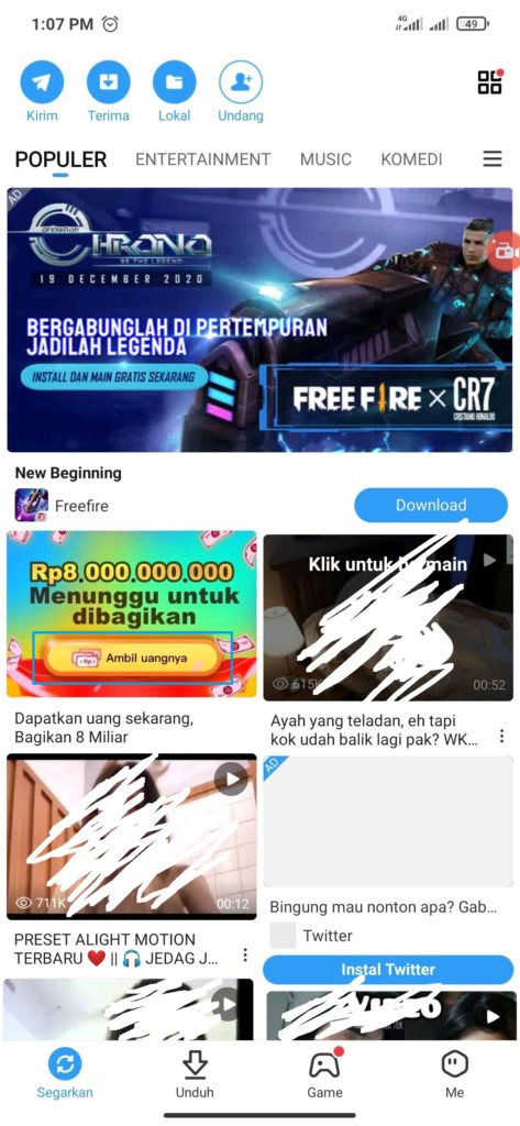 Cara Mendapatkan Saldo Dana Gratis dari Shareit Terbaru