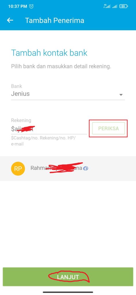 cara kirim uang dari aplikasi jenius