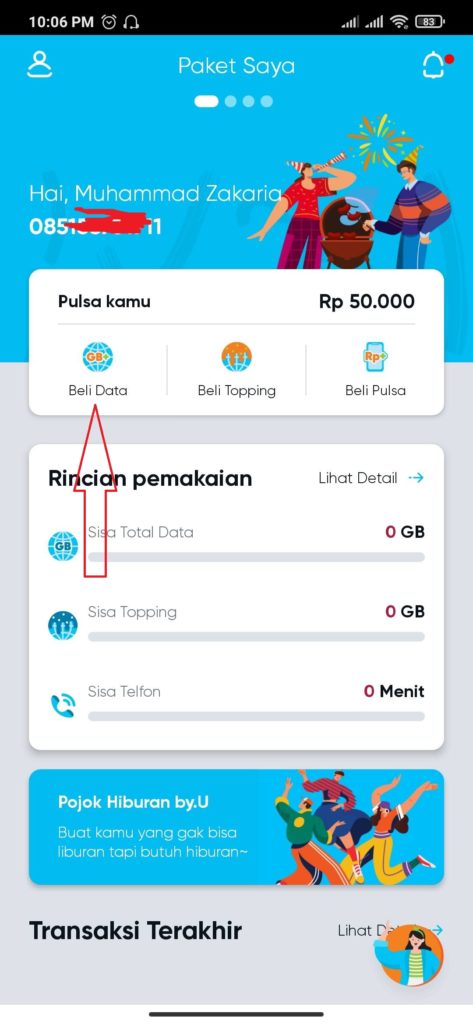 Cara Mengaktifkan Paket Data Promo Akhir Tahun dari  Byu