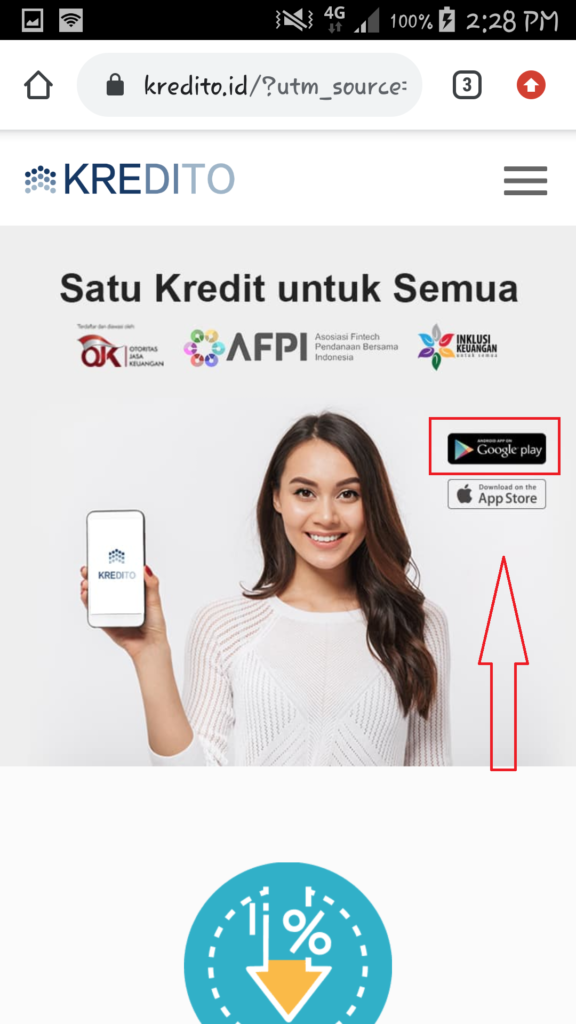 cara mendapatkan uang dari aplikasi kredito