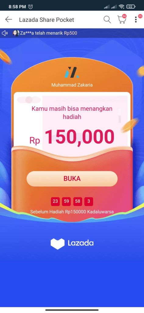 Cara Mendapatkan uang 150 ribu dari Lazada gimana caranya