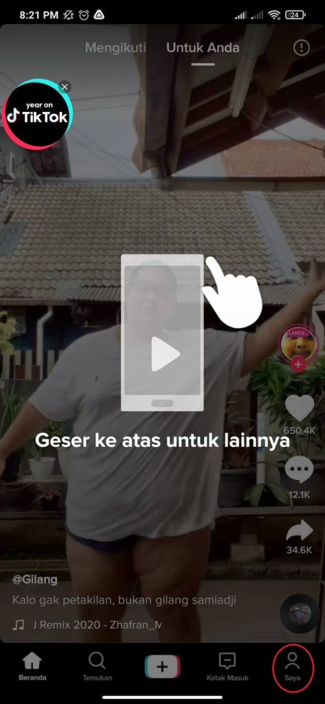 Cara membuat akun dari aplikasi TikTok