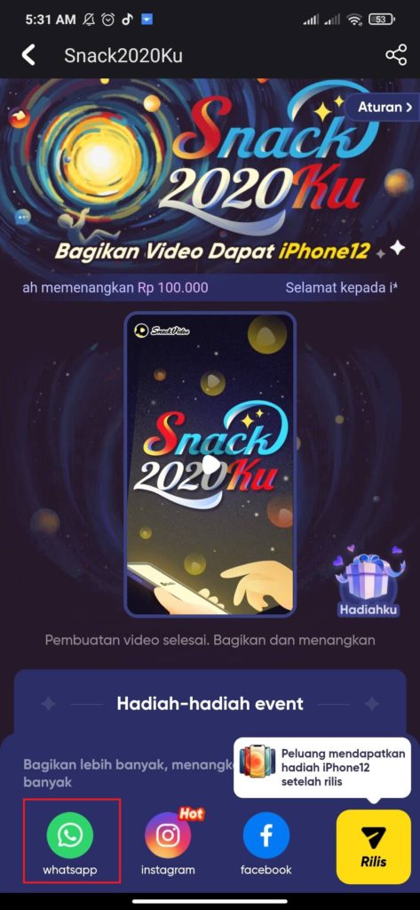 Cara Mengerjakan Misi dari Aplikasi SnackVideo