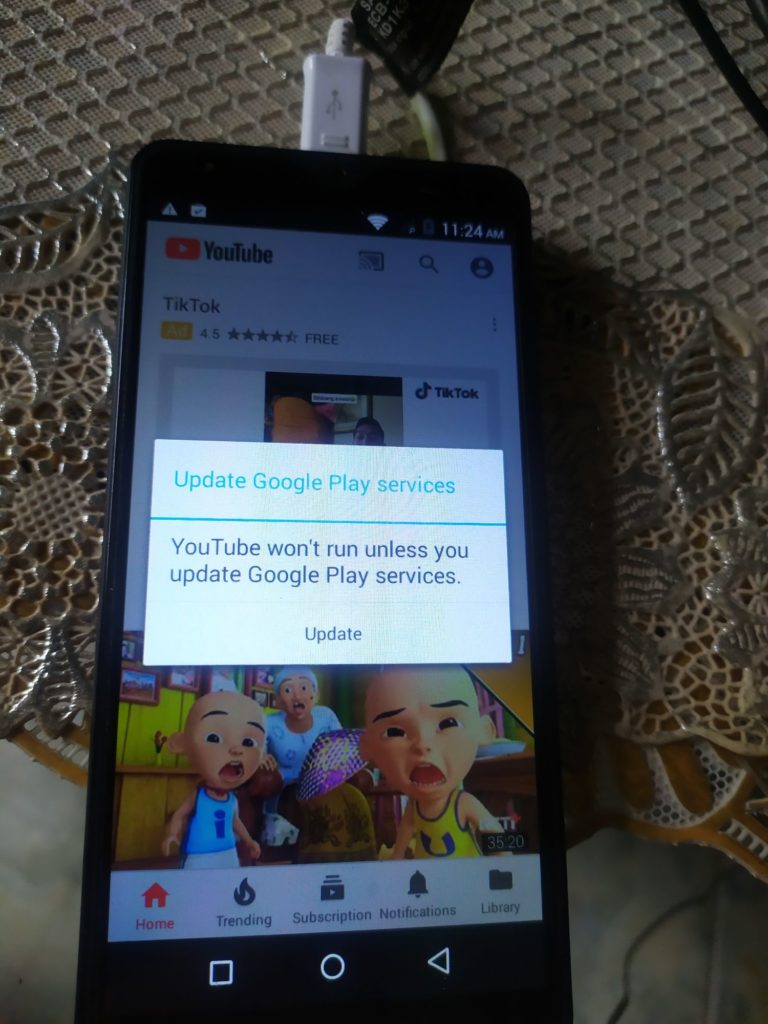 Cara Mengatasi Aplikasi Youtube Android Tidak dapat berjalan