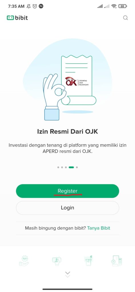 Cara Mudah daftar Akun Bibit Untuk Investasi Online