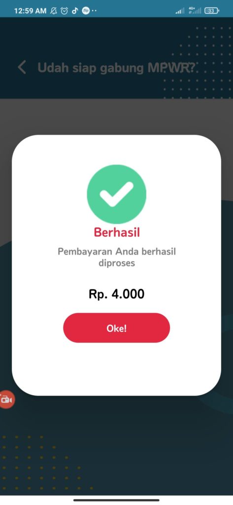 Cara Membeli Paket MPWR dari Aplikasi MPWR